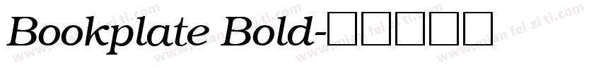 Bookplate Bold字体转换